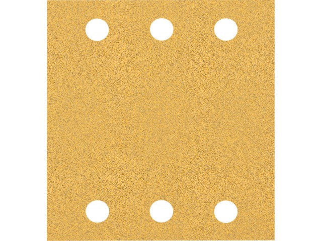 Brusni papir EXPERT C470 z 6 luknjami za vibracijske brusilnike, Dimenzije: 115x107mm, Zrnatost: 60, 2608900891 